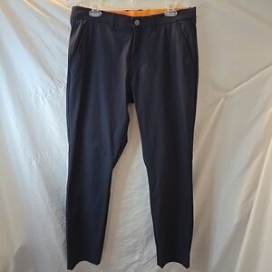 Macade Golf Pants Men's Size 34 X 30 Navy Blue Slim Fit Tapered Stretch Pants